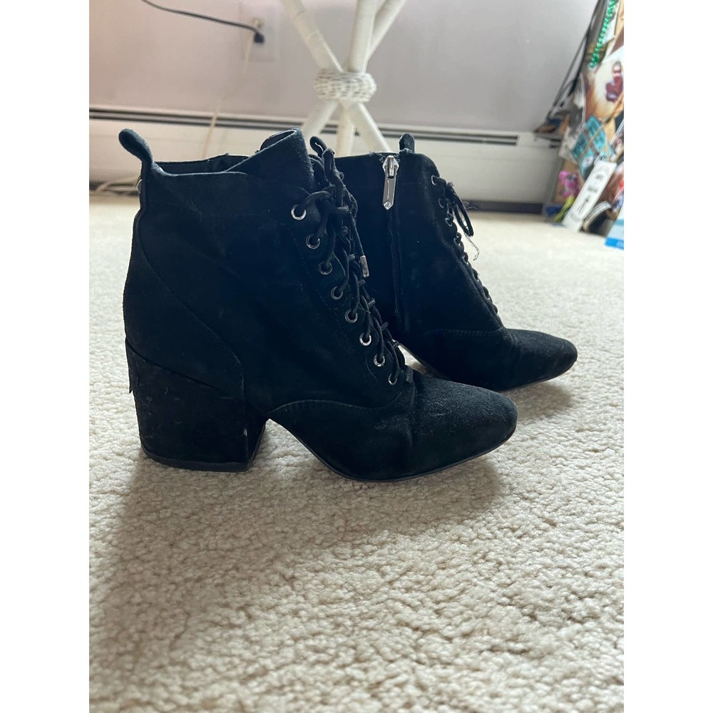 Dolce Vita Lace Up Suede Booties